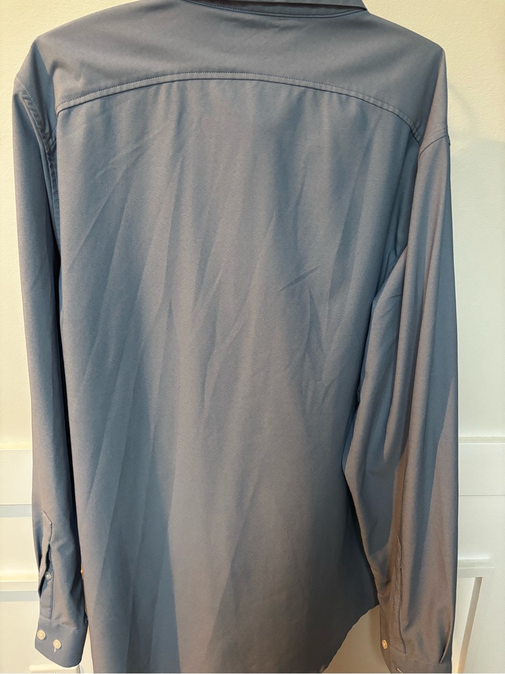 Ministry of Supply Slate Grey Long-Sleeve Dress Shirt size XXL - Picture 2 of 8